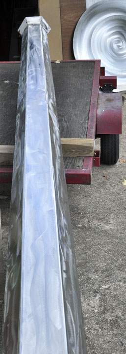Tacoma's Peace Pole under construction